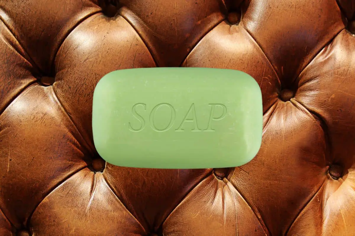 leather couch dove soap